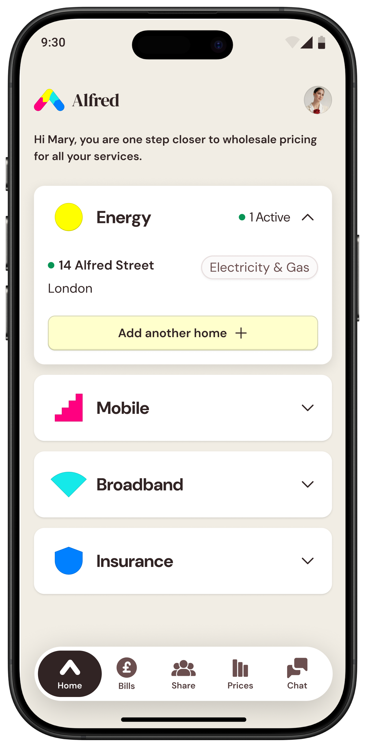 Alfred dashboard